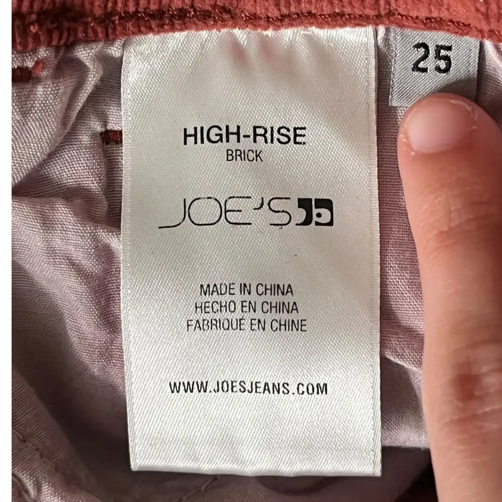 Joe's Jeans High rise flare corduroy red size 25 - Picture 7 of 7